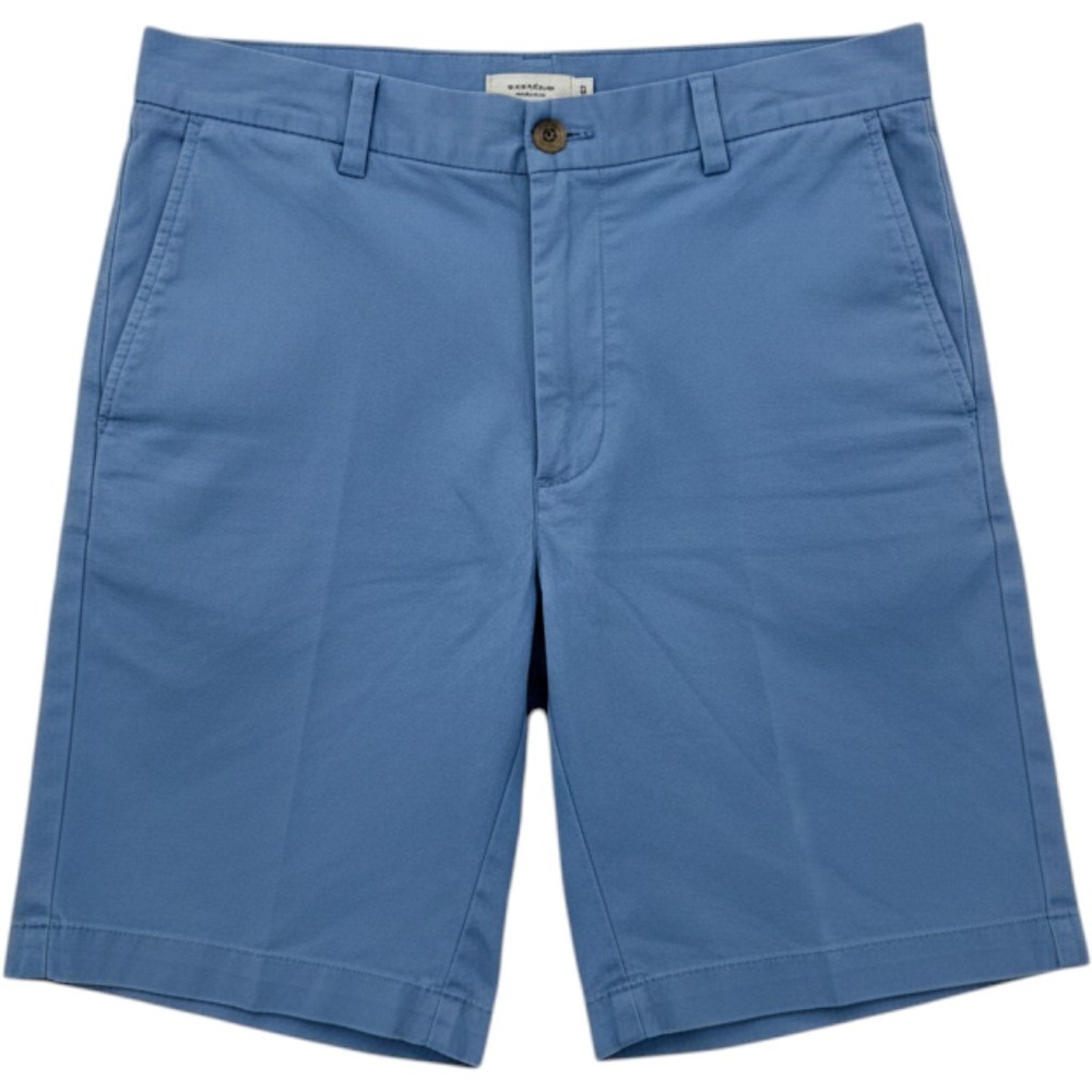 Vineyard Vines Mens 34 Breaker Shorts Baby Blue Flat Front Logo Pockets Cotton